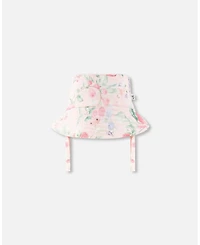 Draft - Deux par Deux Baby Girls Cotton Muslin Hat Printed Berries