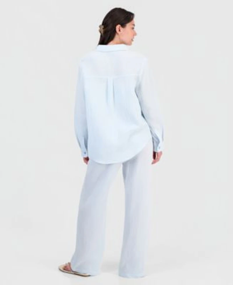 Indigo Rein Juniors Cotton Gauze Shirt Drawstring Beach Pants