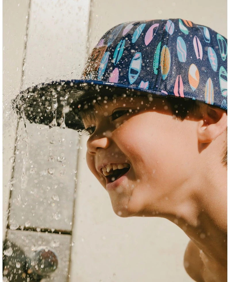 Deux par Deux Baby Boys Cap Surfboard Print