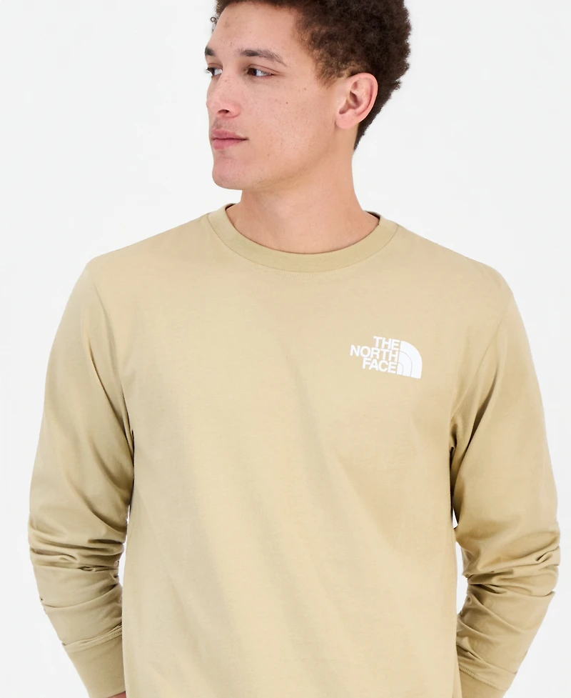 Mens The North Face Evolution Throwback Graphic Long Sleeve Tee