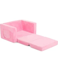 Dream On Me Toddler Nestle Sofa, 2-in-1 Convertible Sofa to Lounger, Low to Floor Design, Machine Washable Fabric Cover