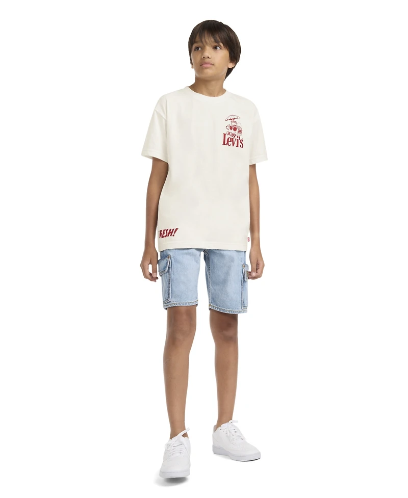 Levi's Boys' 8-20 Burger and Fries Graphic Print T-Shirt