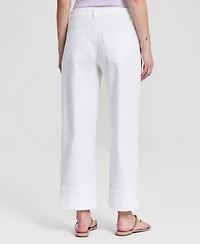 And Now This Women's High Rise Cuffed Wide-Leg Jeans, Macy's Exclusive
