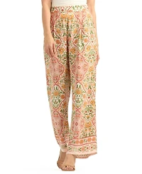 Bcx Women's Printed Wide-Leg Pants
