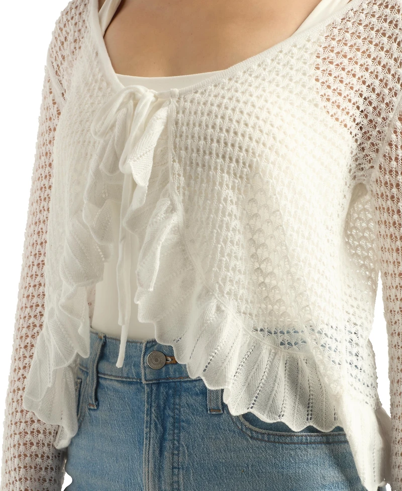 Bcx Women's Tie-Front Cardigan