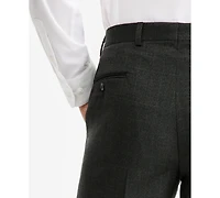Michael Kors Men's Classic-Fit Wool-Blend Stretch Plaid Suit Separate Pants