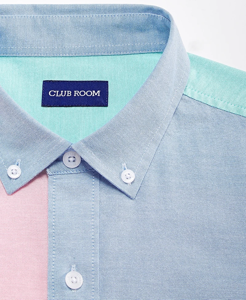 Club Room Men's Long-Sleeve Printed Oxford Shirt, Macy's Exclusive