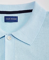 Club Room Men's Short-Sleeve Linen and Cotton Button Sweater Polo Shirt, Macy's Exclusive