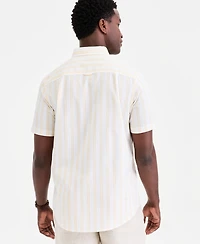 Club Room Men's Short-Sleeve Striped Oxford Shirt, Macy's Exclusive - Ox Sail Stripe Yd