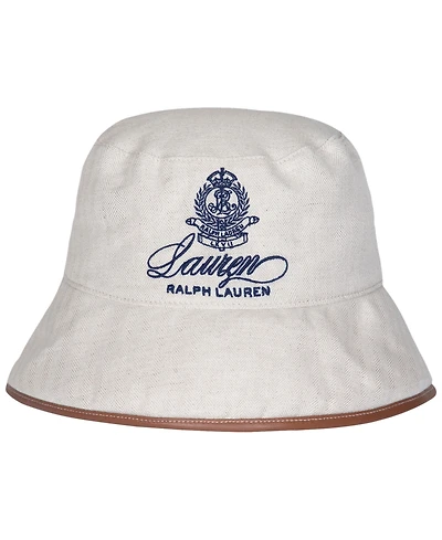 Lauren Ralph Lauren Herringbone Hotel Logo Bucket Hat