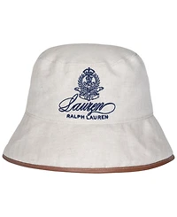 Lauren Ralph Lauren Herringbone Hotel Logo Bucket Hat