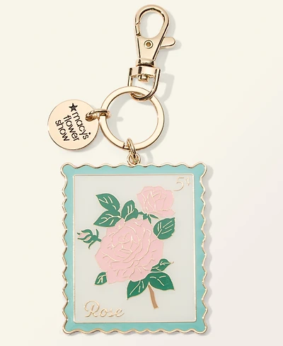 Macy's Flower Show Rose Enamel Bag Charm, Macy's Exclusive