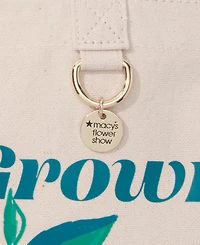Macy's Flower Show Home Grown Graphic Farmers Market Tote Bag, Macy's Exclusive