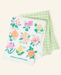 Macy's Flower Show State Flowers Print Tea Towel Set, Macy's Exclusive