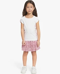 Champion Girls' 4-6X Short-Sleeve T-Shirt and Skort, 2-Piece Set