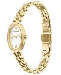 Emporio Armani Women's Quartz Two-Hand Gold Stainless Steel Watch, 28mm