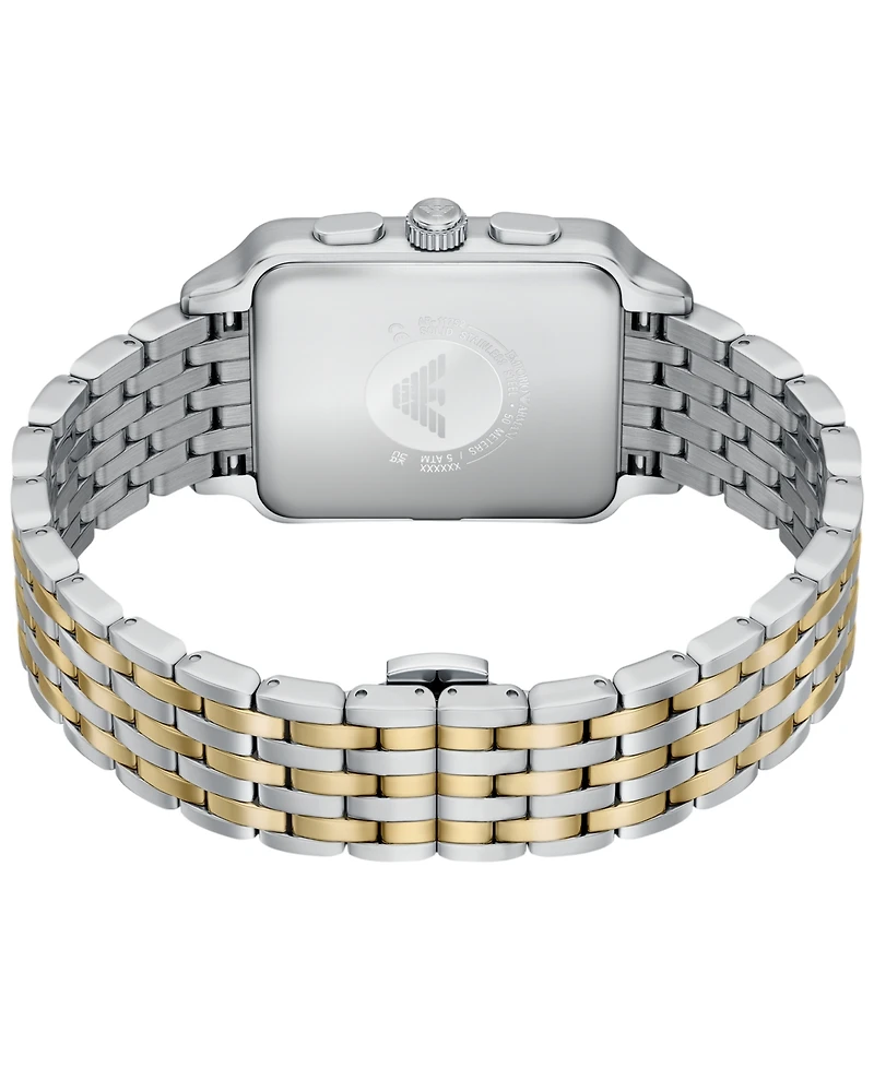 Emporio Armani Men's Quartz Chronograph Two-Tone Stainless Steel Watch, 38mm