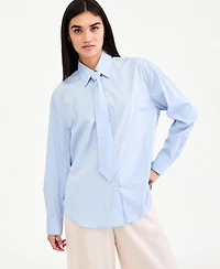 Bar Iii Women's Shirt & Tie, Macy's Exclusive