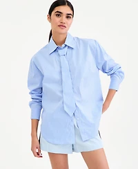 Bar Iii Women's Shirt & Tie, Macy's Exclusive