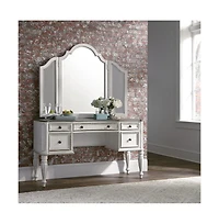 Liberty Furniture Industies, Inc Magnolia Manor 3 Piece Vanity Set in Antique White