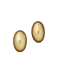 Donna Karan Gold-Tone Dynamic Pebble Stud Earrings