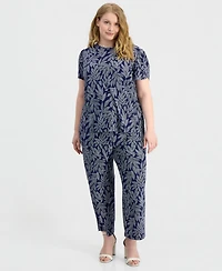 Anne Klein Essentials Plus Tulip-Sleeve Knit Top