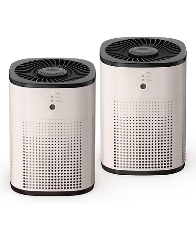 Morento Small Air Purifier with Essential Oil Diffuser for Bedroom, Up to 108 Sqft 2 Pack