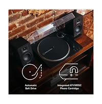 Audio-Technica At-LP7X Manual Belt Drive Turntable with At-VM95E Mm Cartridge