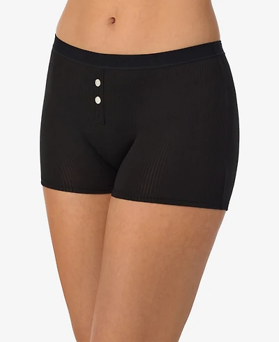 On Gossamer Women's Cabana Cotton Rib Solid Boxer Shorts