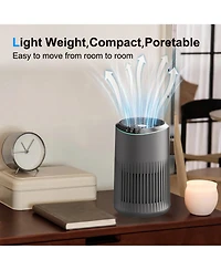 Morento Air Purifiers for Home, Air Purifier for Smoke Pet Dander Odors with Fragrance Sponge, Small Air Purifier with Sleep Mode for Bedroom Office,