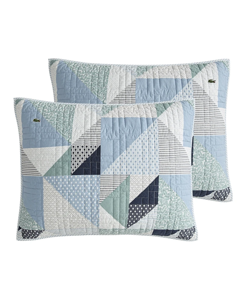 Lacoste Home Signature Cotton 3-Pc. Quilt Set