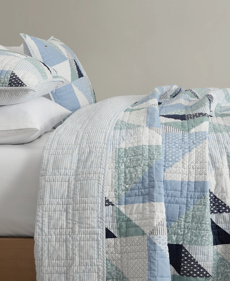 Lacoste Home Signature Cotton 2-Pc. Quilt Set, Twin