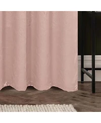 Olivia Gray 100% Polyester 200 Gsm Arlo Embossed Blackout Grommet Curtain Panel 54" x 84" Blush