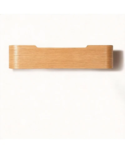 Yigii Solid Wood Wall Shelf with Hidden Hooks for Coats, Hats, Bags, Towels