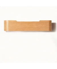 Yigii Solid Wood Wall Shelf with Hidden Hooks for Coats, Hats, Bags, Towels