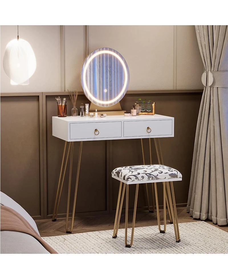gaomon Vanity Desk with Stool