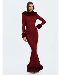 Miss Circle Women's Mellie Regular-Length Rhinestone Mermaid Gown