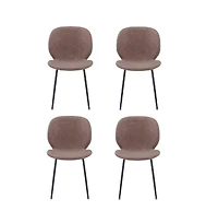 Jofran Wright Contemporary Upholstered Faux Leather Dining Chair (Set of 4)