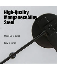 Yigii Boho Multi-Color Mandala Wall Rack - 5 Hooks for Coats, Hats, Bags