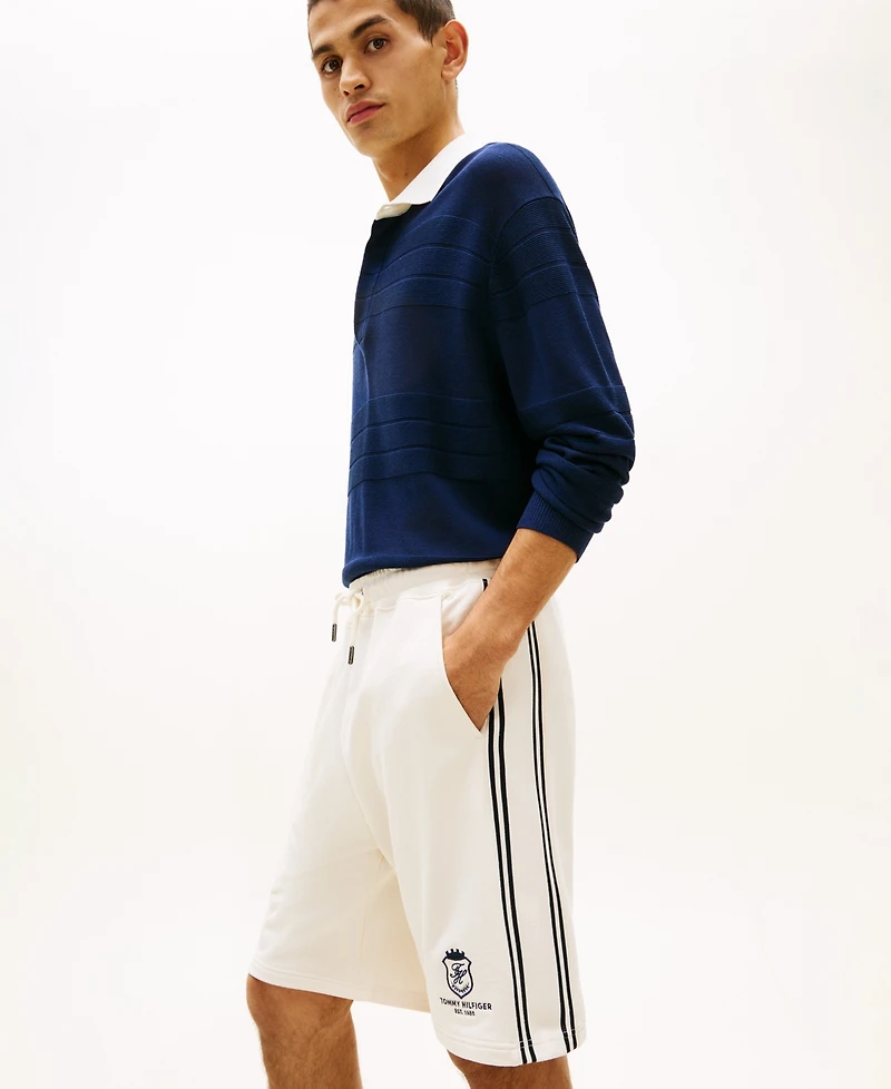 Tommy Hilfiger Men's Country Club Crest Regular-Fit Sweatshorts