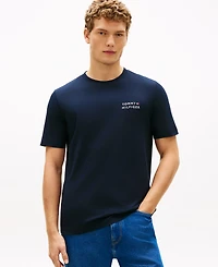 Tommy Hilfiger Men's Brand Love Embroidered Logo Crewneck T-Shirt