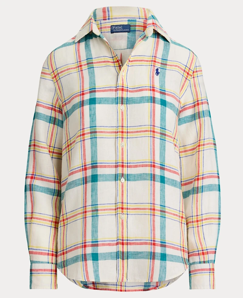 Polo Ralph Lauren Women's Spread Collar Buttoned Placket Shirt