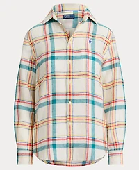 Polo Ralph Lauren Women's Spread Collar Buttoned Placket Shirt