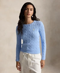 Polo Ralph Lauren Women's Cable-Knit Cotton Crewneck Sweater