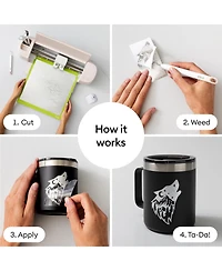 Cricut Textured Metallic Vinyl Permanent, Luxe Sampler - 12 in x 12 in Sheets (6 ct)