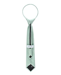 Calvin Klein Baby Boys' Marion Solid Pre-Tied Zipper Tie