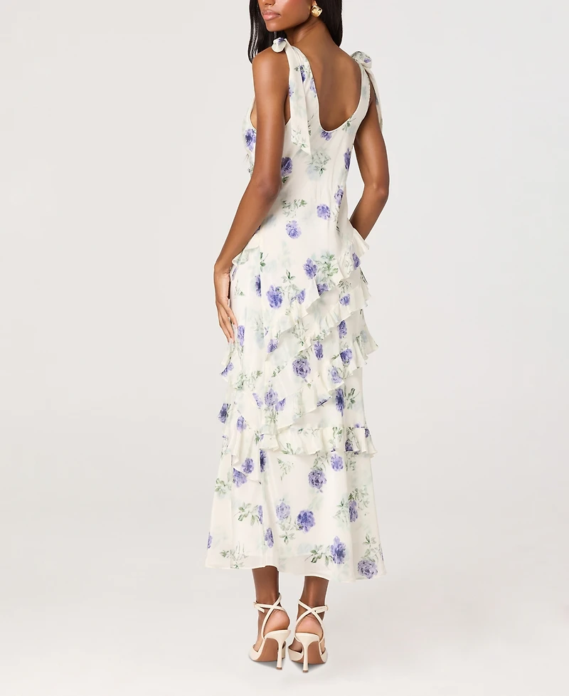 Astr the Label Women's Fen Ruffled Scoop Neck Dress