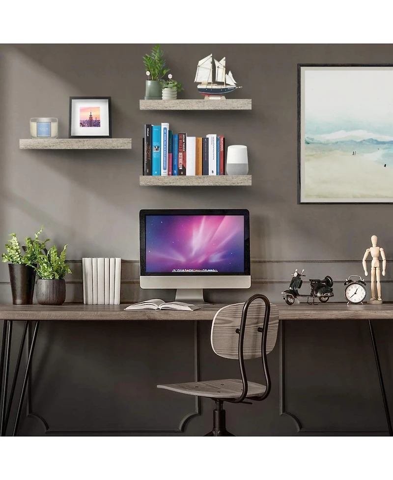 Sorbus Floating Shelf, Set of 3