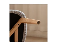 sumyeg Solid Oak Wood Dining Chair Made in North America Fas Grade Wooden Chair Set of 4