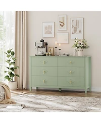 gaomon Extra Wide 6 Drawer Bedroom Dresser & Tv Stand